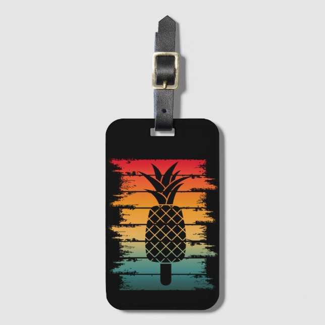 Sommar Ananas Isdroppe Bagagebricka (Framsida vertikal)