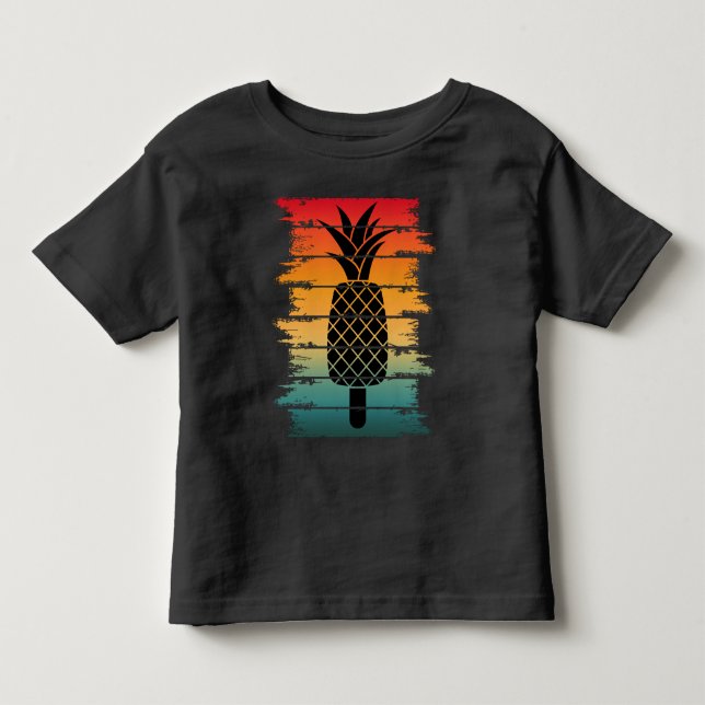 Sommar Ananas Isdroppe T Shirt (Framsida)