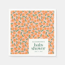 Sommar Apelsiner Frukt Rosa Baby Shower Anpassad