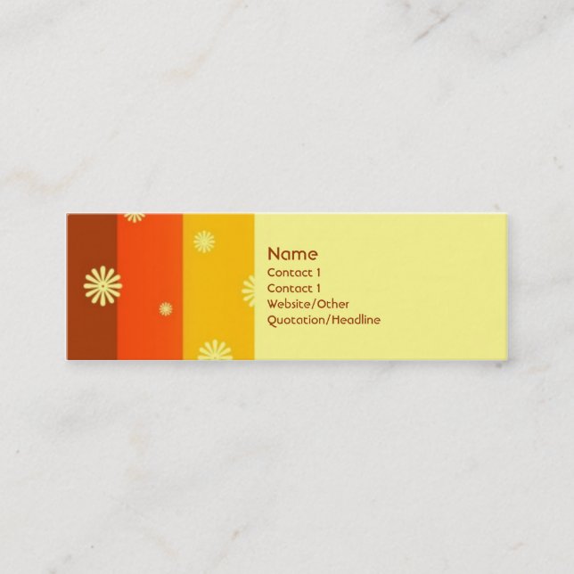 Sommar av 74 mini visitkort (Framsida)