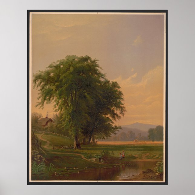 Sommar av Alfred Bricher Poster (Framsidan)