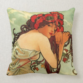 Sommar av Alphonse Mucha Kudde