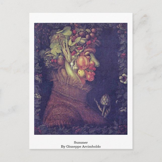 Sommar av Giuseppe Arcimboldo Vykort (Framsida)