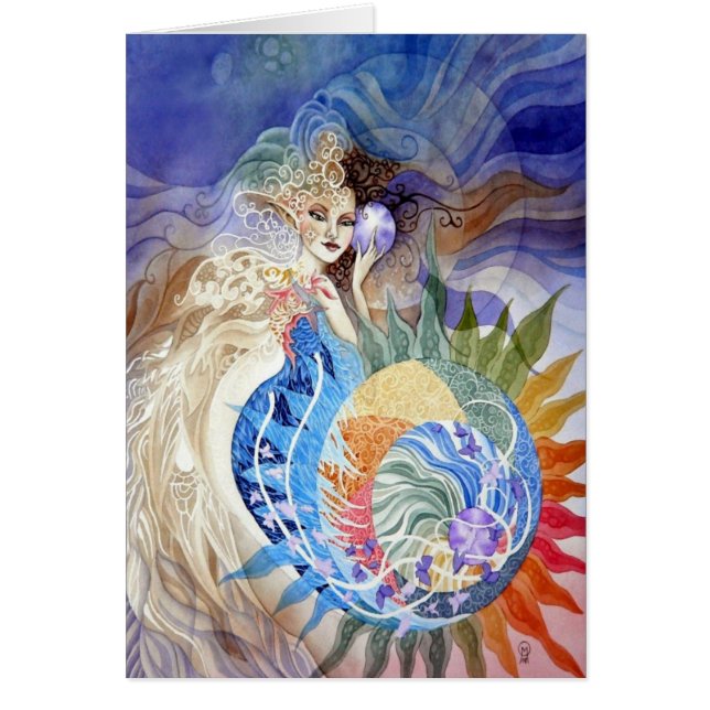 Sommar av kärlek hälsningskort (Framsidan)