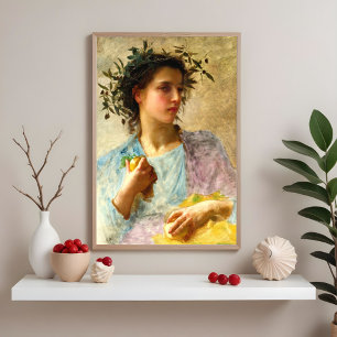 Sommar av William Bouguereau Poster