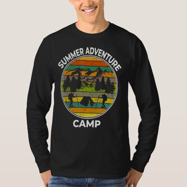 Sommar Äventyr Awaits Camper T Shirt (Framsida)