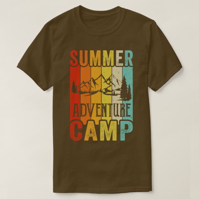 Sommar Äventyr Awaits Camper T Shirt (Design framsida)