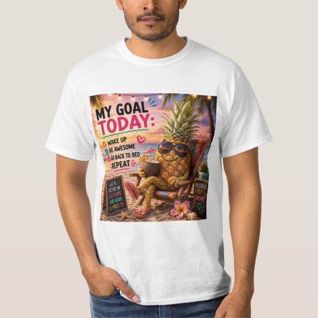 Sommar avkopplande t-shirt (Framsida)