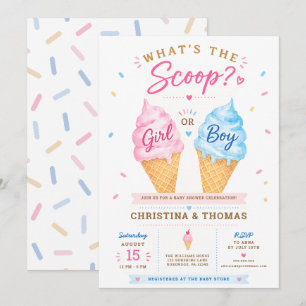 Sommar Baby Shower Inbjudan