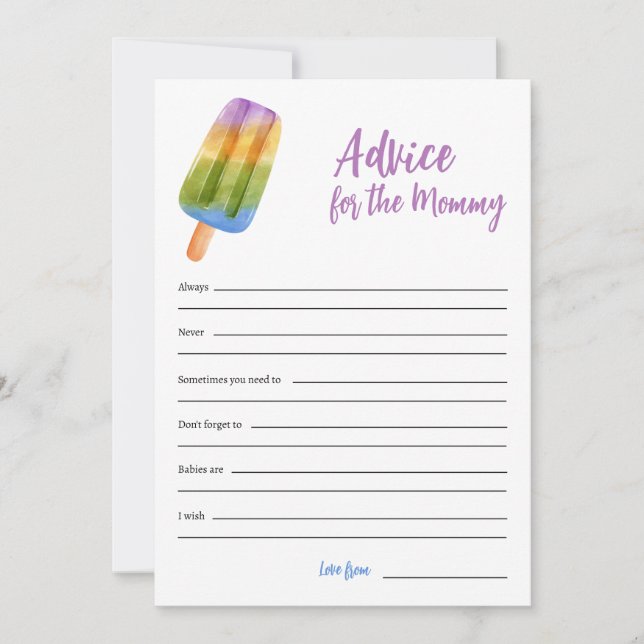 Sommar-babystötråd för Mamma-kort Julkort (Framsida)