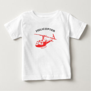 Sommar Babyt-shirt Med Helikopter T Shirt