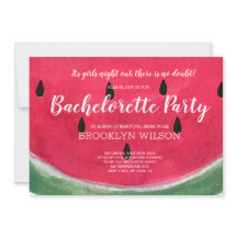 Sommar Bachelorette-partiets inbjudningar Watermel