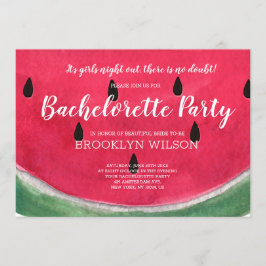 Sommar Bachelorette-partiets inbjudningar Watermel