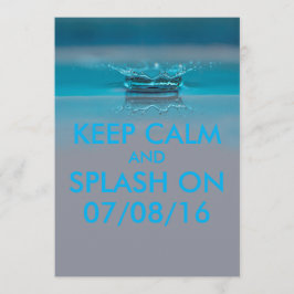 Sommar Bassäng eller Beach Party Inbjudningar