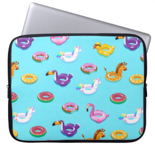 Sommar Bassäng Flyter Mönster Laptop Fodral