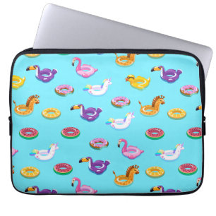 Sommar Bassäng Flyter Mönster Laptop Fodral