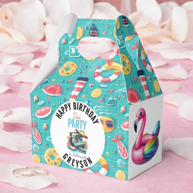 Sommar Bassäng Party 2 födelsedag Presentaskar (Bröllop)