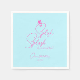 Sommar Bassäng Simple Girl Sjöjungfru Birthday Pappersservett