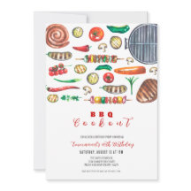 Sommar BBQ Cookout Birthday