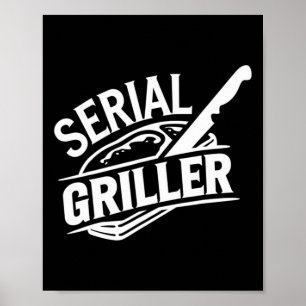 Sommar Bbq-fest Ckyard Grillning Rolig Steak Älska Poster
