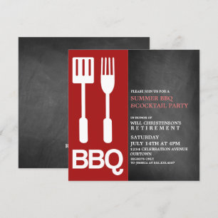 Sommar BBQ-fest inbjudningar