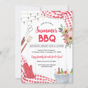 Sommar-BBQ-inbjudan Inbjudningar