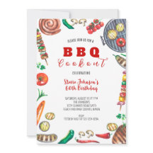 Sommar-BBQ-kookout 60:e födelsedagen