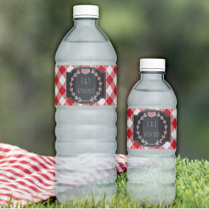 Sommar-BBQ Party, Bröllop, födelsedag eller babysk Vattenflaskor Etikett