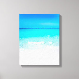 Sommar Beach Blue Ocean Canvastryck