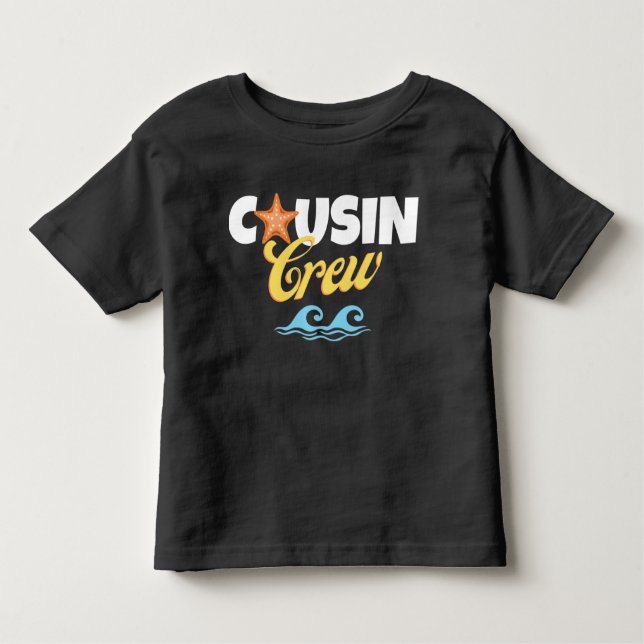 Sommar Beach Cousin Crew Matching T Shirt (Framsida)