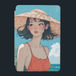 Sommar Beach Girl Anime iPad 7,9-tums Smart Cover iPad Mini Skydd<br><div class="desc">Låt din iPad återspegla sommarens lugn och skönhet med det här anime-stil Smart Cover-designad för iPad 7, 9". Med en försiktig illustration av en flicka som tittar i havets avstånd framkallar denna design havets bryggning, glöden av himmel och den fredliga stillheten i ett ögonblick vid sidan. Med sin mjuka pastellpalett...</div>