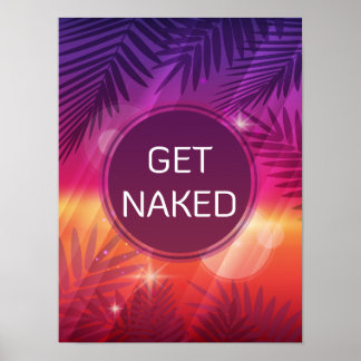 Sommar Beach Nght Handflatan Get Naks Poster