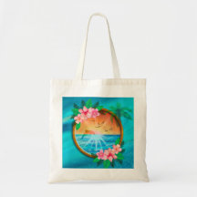 Sommar Beach Ocean-fåglar flyger i himlar och mask