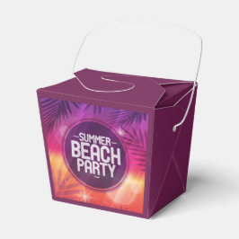 Sommar Beach Party Natt Presentaskar