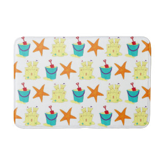 Sommar Beach Party Sandcastle Starfish Pail Shovel Badrumsmatta