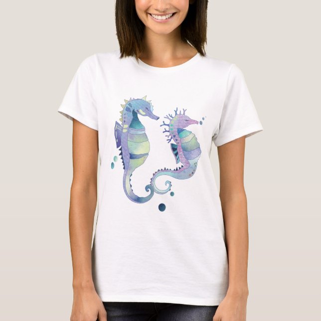 Sommar Beach Sea Horses Tee (Framsida)