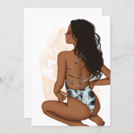 Sommar Beach Vacation Födelsedagsfest inbjudan