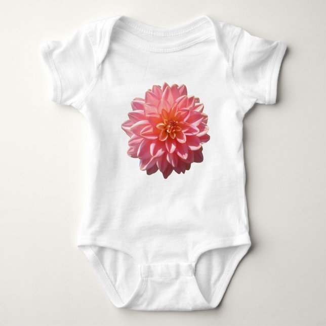 Sommar Beauty Rosa Dahlia Flower i Sunshine Tee (Framsida)