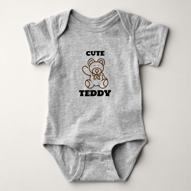 Sommar Bebis Söt Teddy Björn  T Shirt (Framsida)