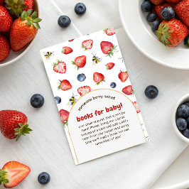 Sommar Berry Sweet Baby Shower Bokar för Baby Tilläggskort