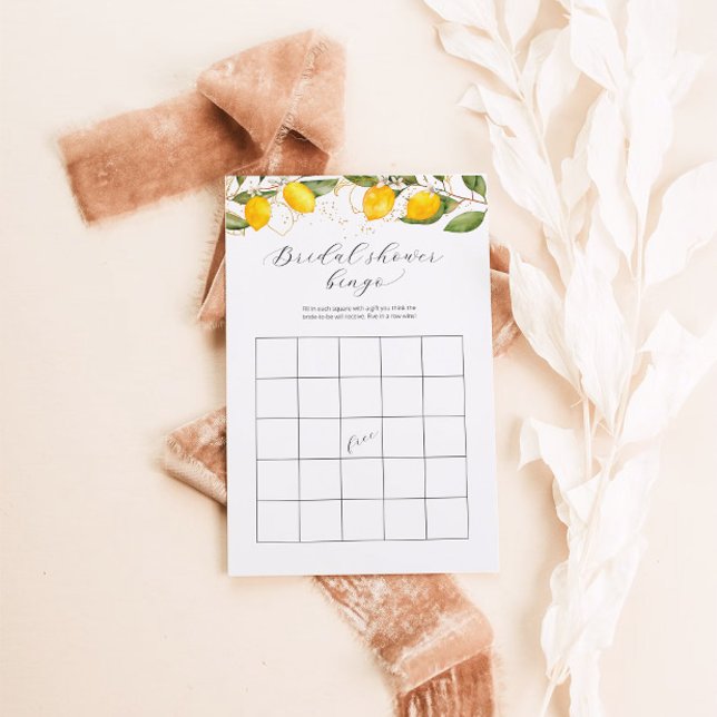 Sommar Bingo Lemon Citrus Möhippa Game (Skapare uppladdad)