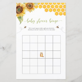 Sommar-Bingo-solros och honungsbabyvilt