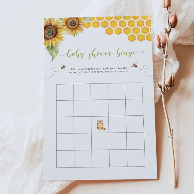 Sommar-Bingo-solros och honungsbabyvilt (Skapare uppladdad)