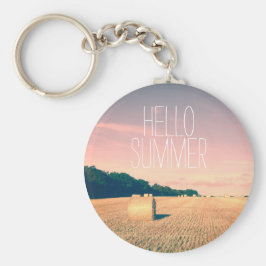 Sommar Bliss på den engelska landsbygden Nyckelring