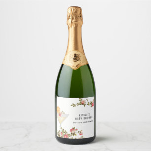 Sommar Blommigt Brunch BubLY Champagne Baby Shower