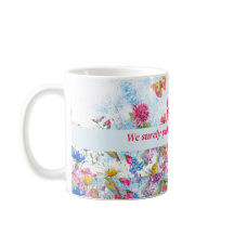 Sommar Blommigt Butterfly Personlig mugg