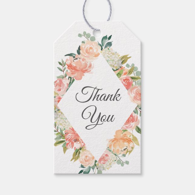 Sommar Blommigt Medley Tack Presentetikett (Framsidan)