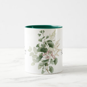 Sommar-Blommigten, fru Newlyows Bride Två-Tonad Mugg
