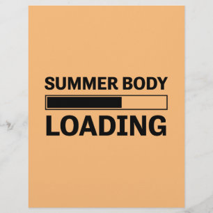 Sommar Body Loading Funny Sport Gym Reklamblad