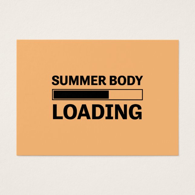 Sommar Body Loading Funny Sport Gym Visitkort (Framsidan)